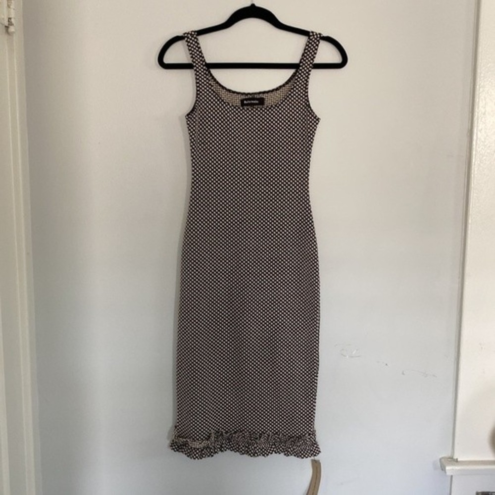 Reformation Jem Midi Sheath Dress Polka Dot size Small - Picture 3 of 8